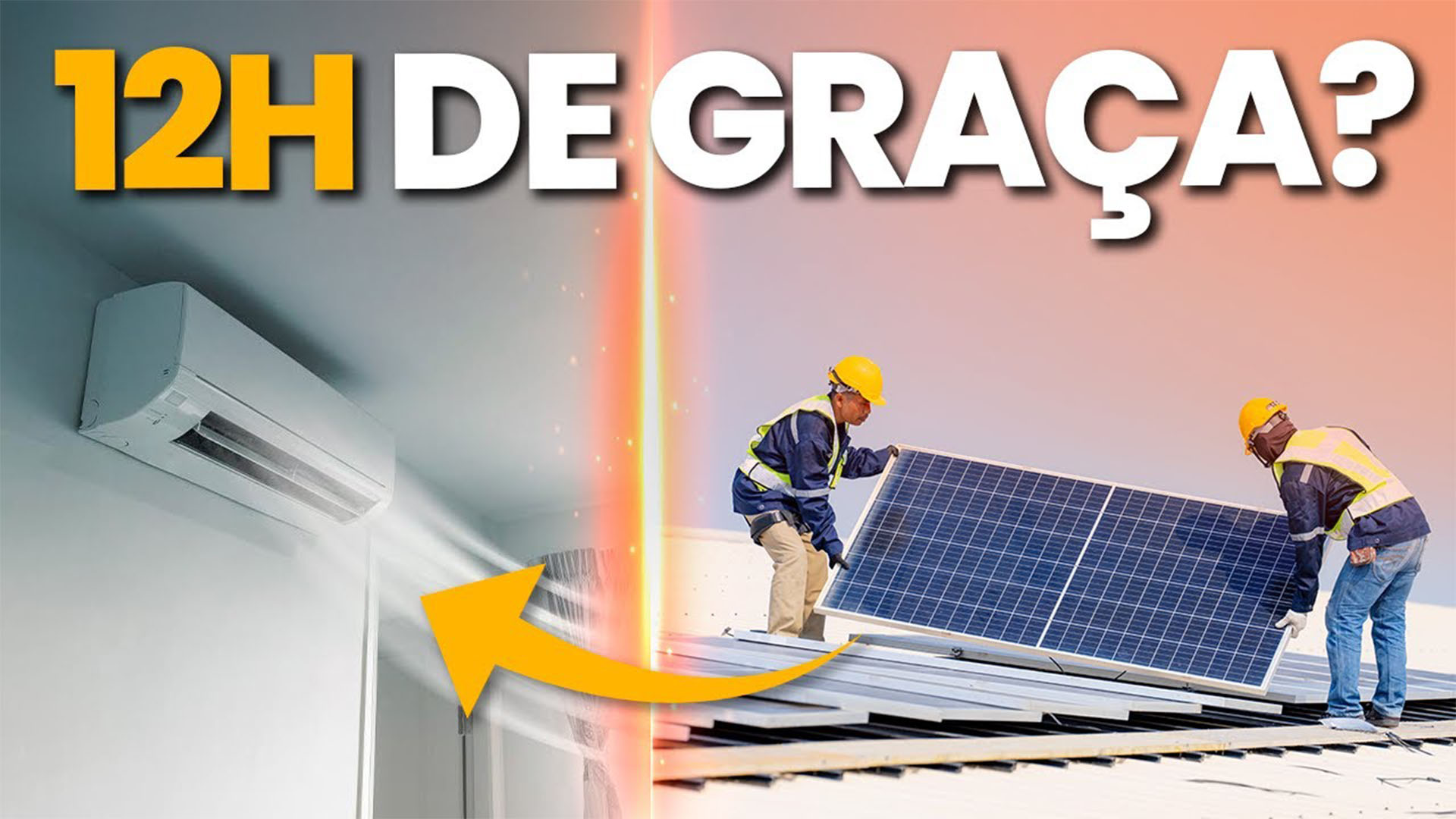 Quantas placas solares é preciso usar para bancar um ar-condicionado de 12.000 BTU por 12 h por dia