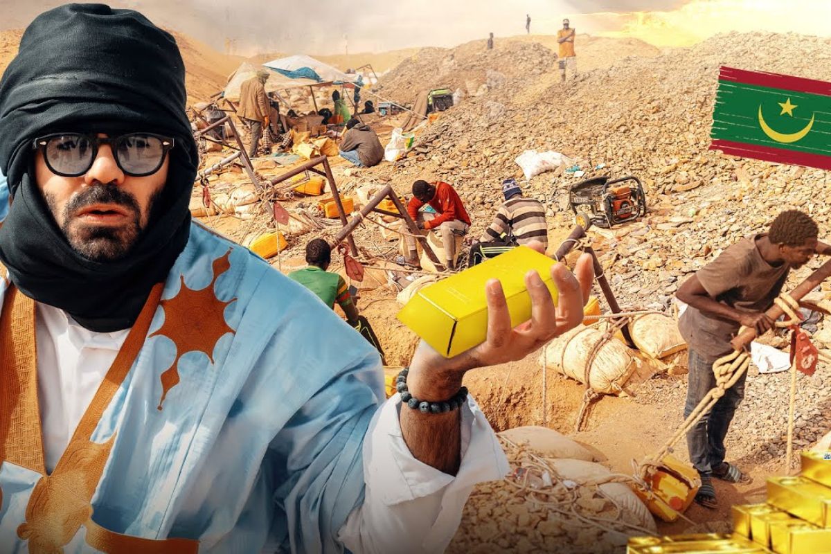 Durante quatro dias, a reportagem revela como vivem os garimpeiros da Mauritânia nas minas de ouro do deserto do Saara, entre descidas de 48 metros em Chami, túneis improvisados e o arriscado refino com mercúrio que sustenta a economia subterrânea do país.