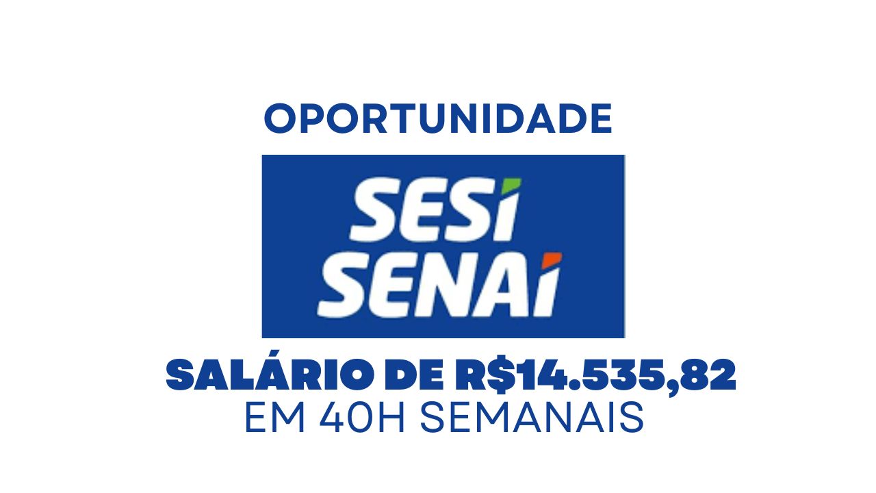 SESI abre vaga de emprego com salário de R$ 14.535,82 + contratação CLT para atuar como Especialista em Segurança da Informação em São Paulo-SP
