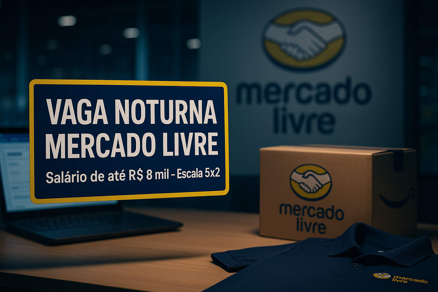 Trabalhe à noite no Mercado Livre! ML abre vaga noturna para Líder de Equipe Logística; Oportunidade para atuar de segunda a sexta (escala 5x2) com salário de até R$ 8 mil + benefícios