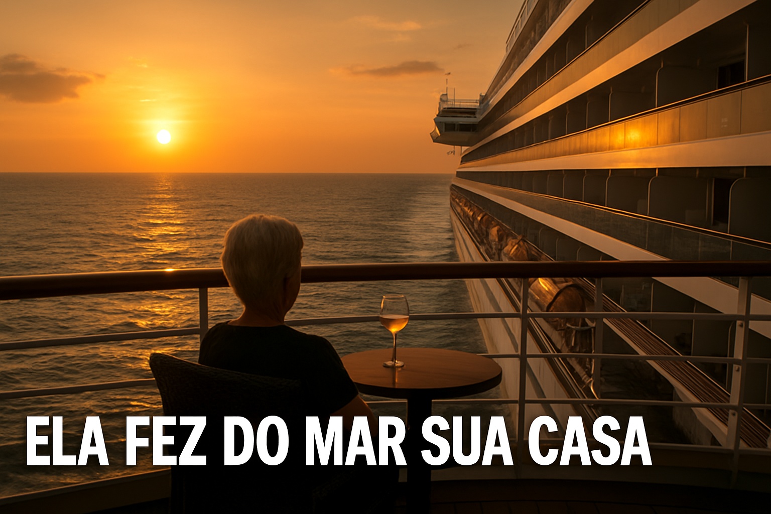A aposentada que fez do oceano sua casa: há mais de 10 anos vivendo em um navio e gastando quase R$ 1 milhão por ano para não ter vizinhos nem rotina