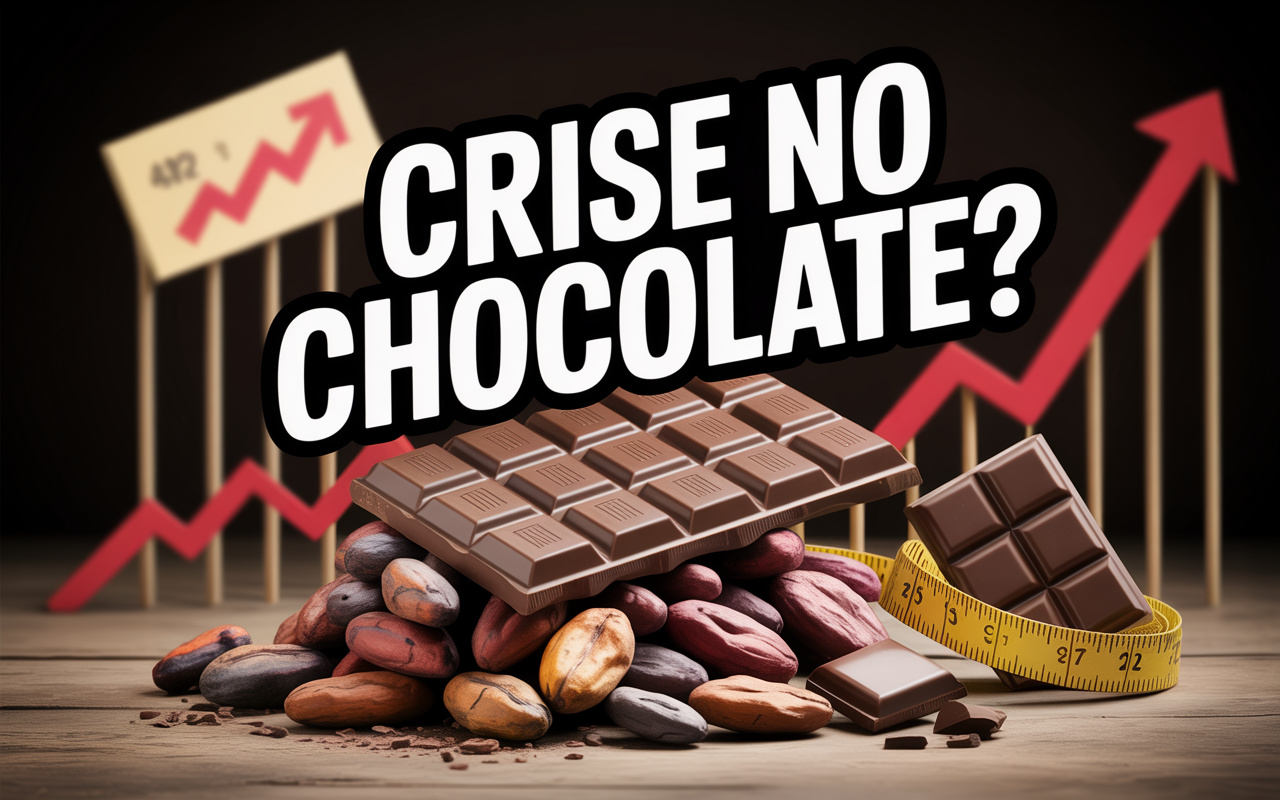 O chocolate está com os dias contados? Com o cacau acima de US$ 10 mil por tonelada, a indústria muda fórmulas, reduz tamanhos e corre para evitar uma crise global sem precedentes
