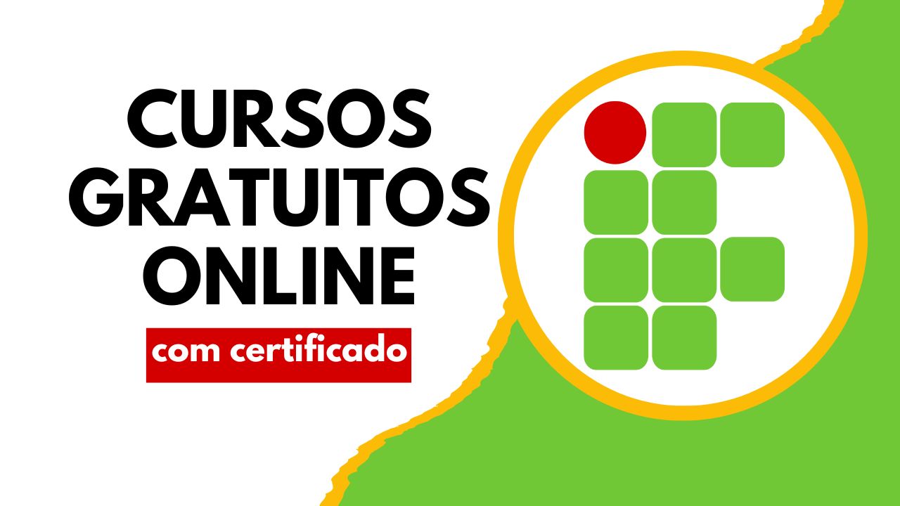 O instituto federal disponibiliza cursos gratuitos e online como Processamento Digital de Imagens com Software Livre, Legislações Essenciais, Planejamento Orçamentário e Financeiro, Noções de Direitos Autorais e mais. Inscreva‑se de onde estiver.