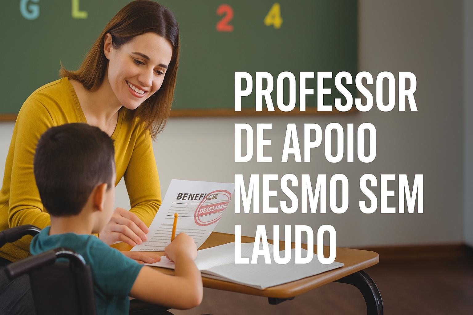 Poucos sabem, mas alunos com deficiência podem ter professor de apoio mesmo sem laudo médico, segundo lei federal ainda em vigor