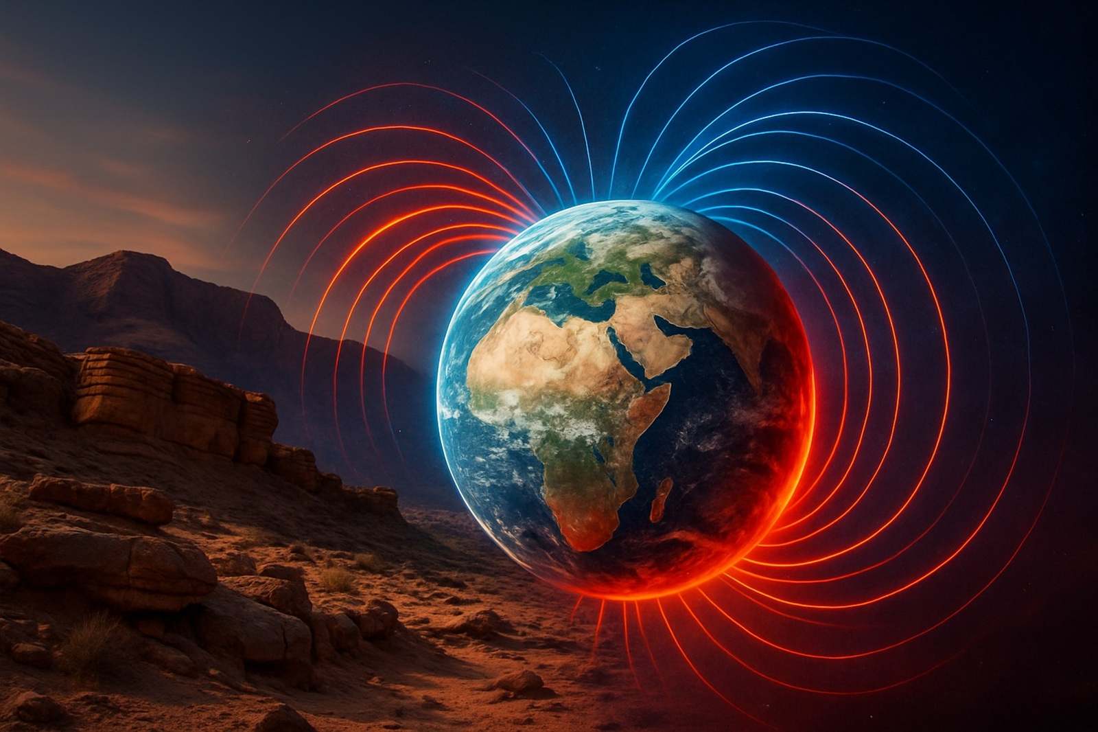 Cientistas da Universidade de Yale explicam anomalia magnética de 500 milhões de anos e revelam que o campo da Terra era extremamente instável