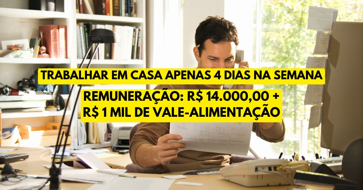 Quer trabalhar em casa apenas 4 dias na semana e receber até R$ 14.000,00 + R$ 1.000,00 de vale-alimentação? Processo seletivo aberto em todo o Brasil para Especialista de Segurança da Informação na Efí Bank!