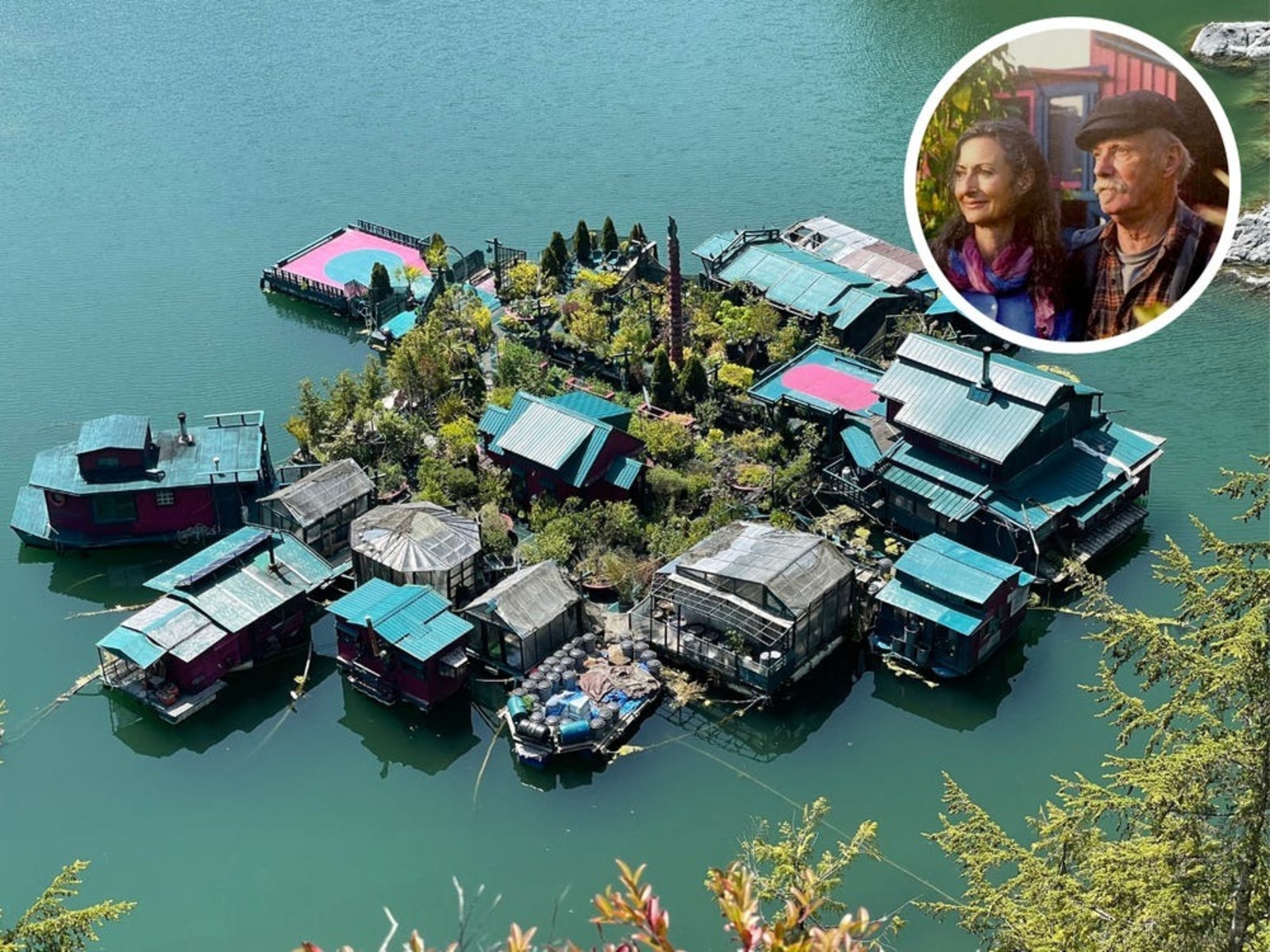 Ilha flutuante, Casal