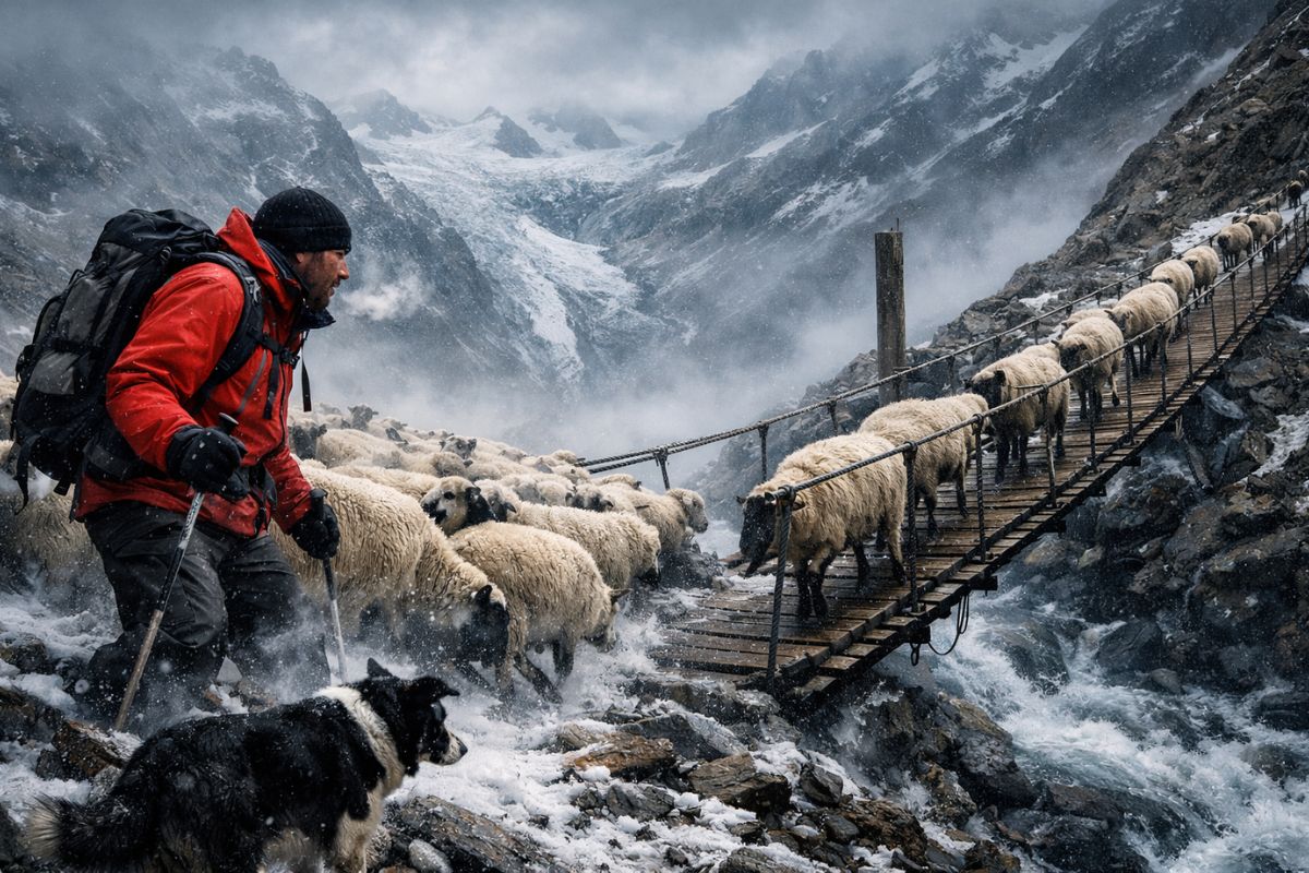 pastores nos Alpes do Tirol do Sul mantêm transumância alpina reconhecida como patrimônio mundial da UNESCO e mostram como pastores enfrentam gelo e lobos.