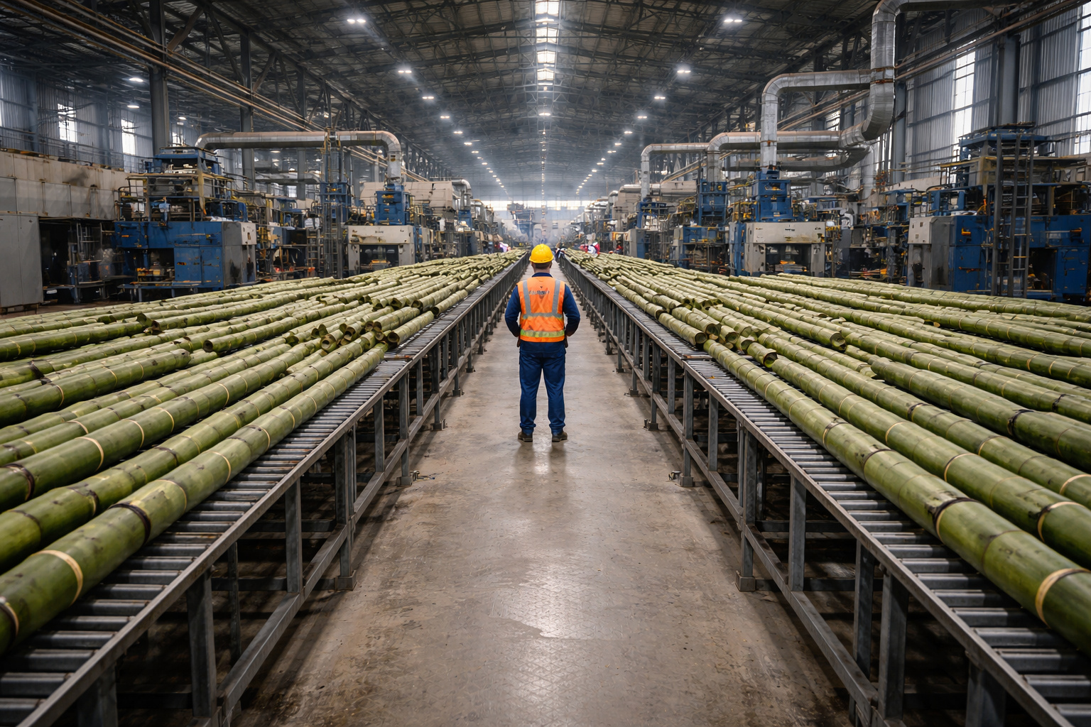 Mais leve que a fibra de vidro e com resistência comparável, o bambu começa a substituir materiais industriais em compósitos usados na indústria automotiva, esportiva e eólica