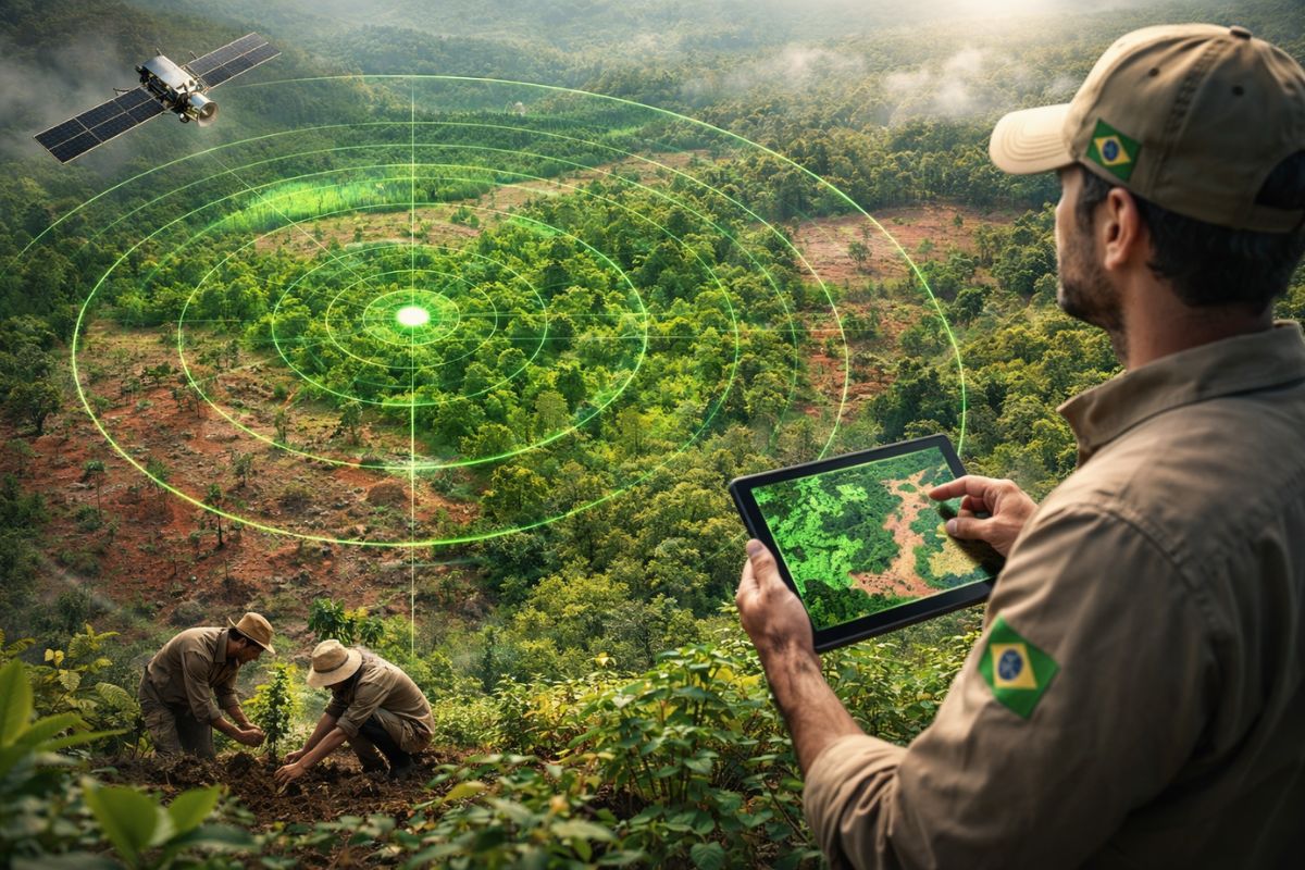 florestas nativas sob radar verde: monitoramento via satélite da restauração na Mata Atlântica mostra quem restaura e onde.
