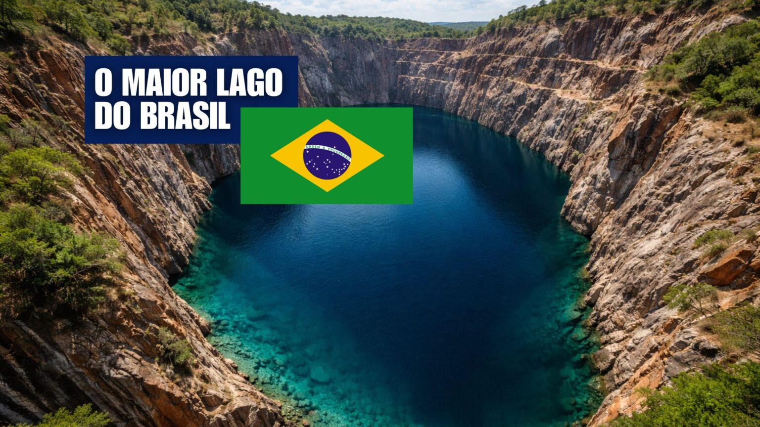Lago mais profundo do Brasil tem 234 metros, supera 3 vezes a Estátua ...