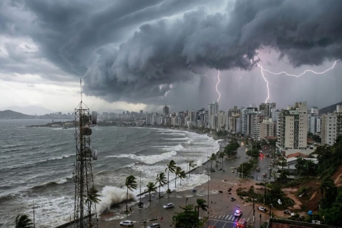 Alerta amarelo: Tempestades e ventos fortes no Sul, Sudeste e MT