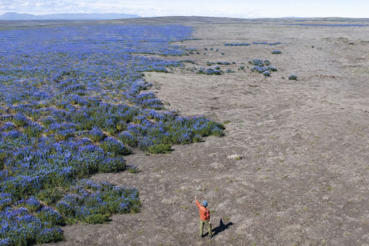 Planta invasora pinta desertos da Islândia de roxo, fertiliza solos mortos, freia a desertificação, ajuda a reflorestar o país e divide cientistas sobre salvar a natureza ou destruir (2)
