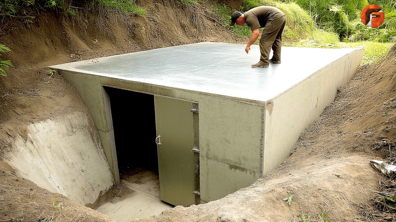 Com apenas US$ 5 mil, homem escava e constrói bunker subterrâneo funcional no próprio quintal