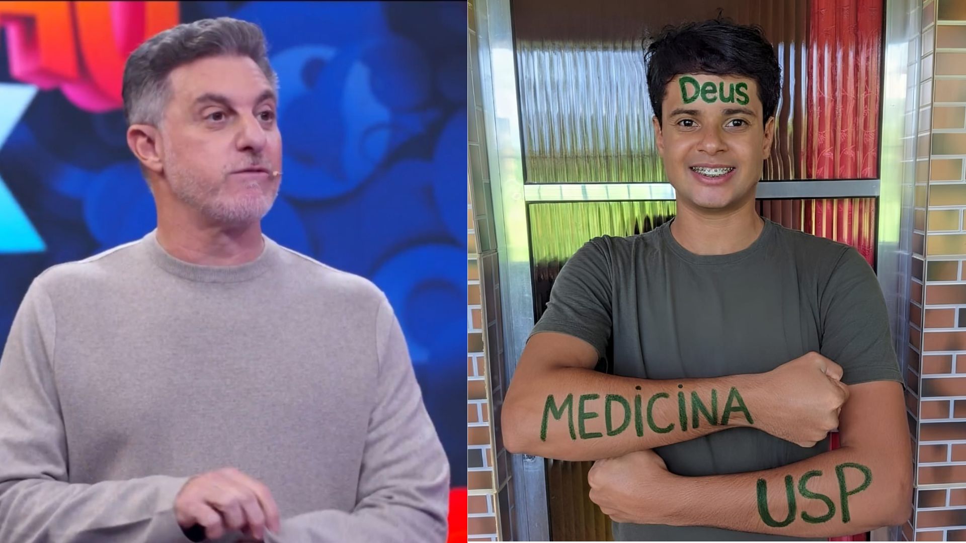 Luciano Huck homenageia jovem baiano aprovado em Medicina na USP pelo Enem 2025; rotina às 5h, estudo com celular e desafio financeiro.