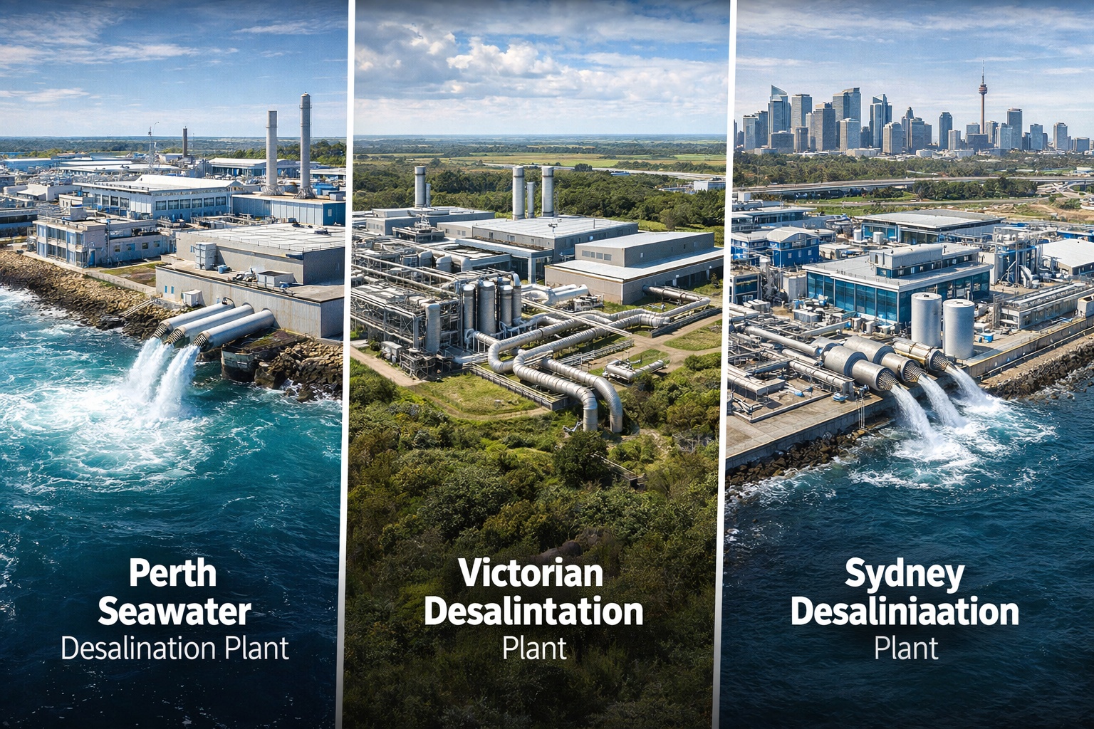 After Years of Extreme Drought, Australia Pumps Up to 410 Million Liters of  Seawater Per Day to Land: High-Power Desalination Plants Aim to Ensure Up  to One-Third of Urban Supply in Cities