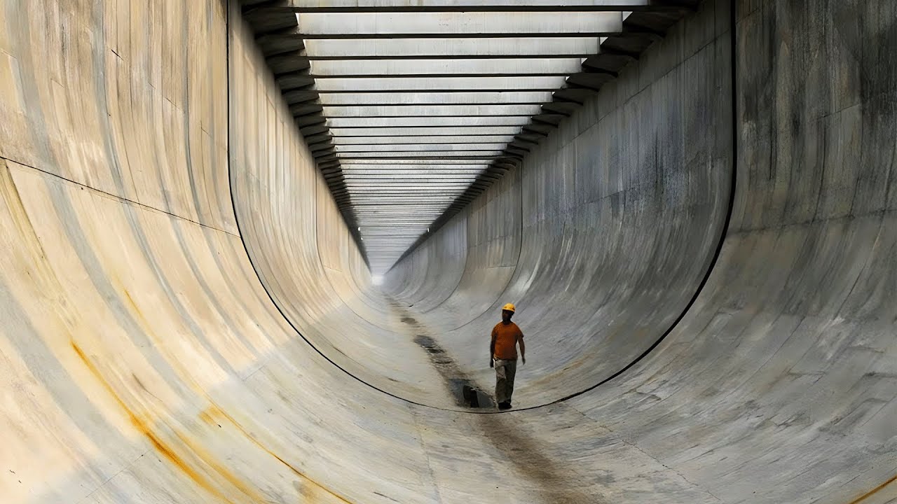Para mover água em escala continental, a China construiu um sistema de mais de 2.700 km de canais, túneis e aquedutos, fez a rota central fluir por 1.400 km, cruzou rios gigantes por baixo do leito e passou a transferir bilhões de metros cúbicos de água por ano do sul úmido para o norte árido do país