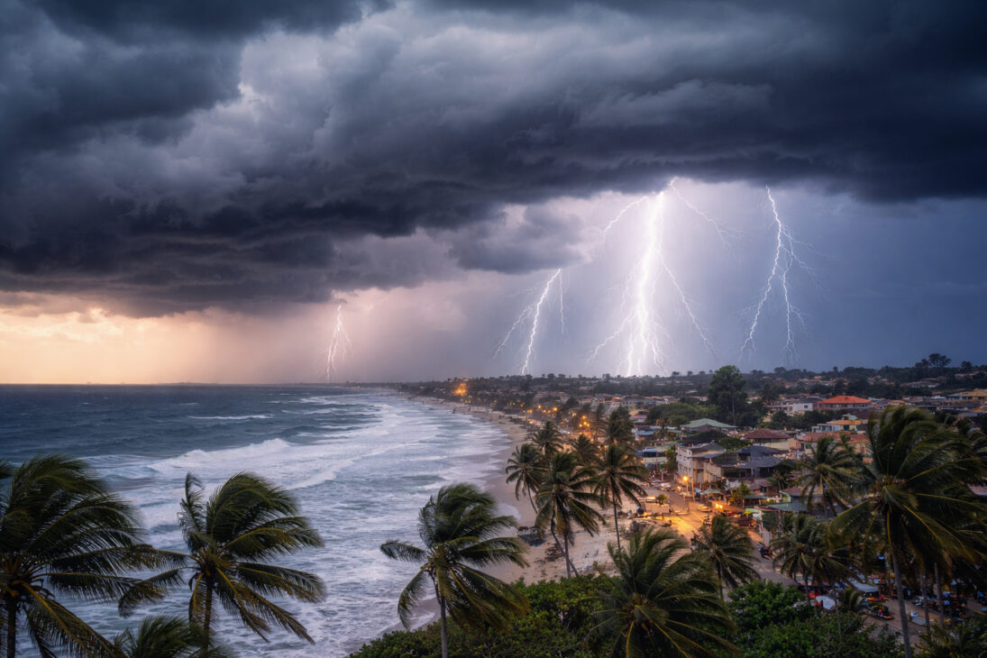 Frente fria, Clima, Temporais