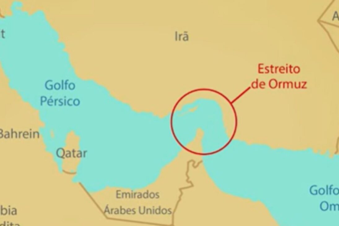 Estreito de Ormuz trava navegação no Golfo Pérsico, pressiona petróleo e aprofunda a crise com o Irã.