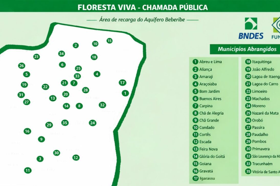 Investimento em restauração florestal do Aquífero Beberibe amplia segurança hídrica e protege a água no Nordeste.