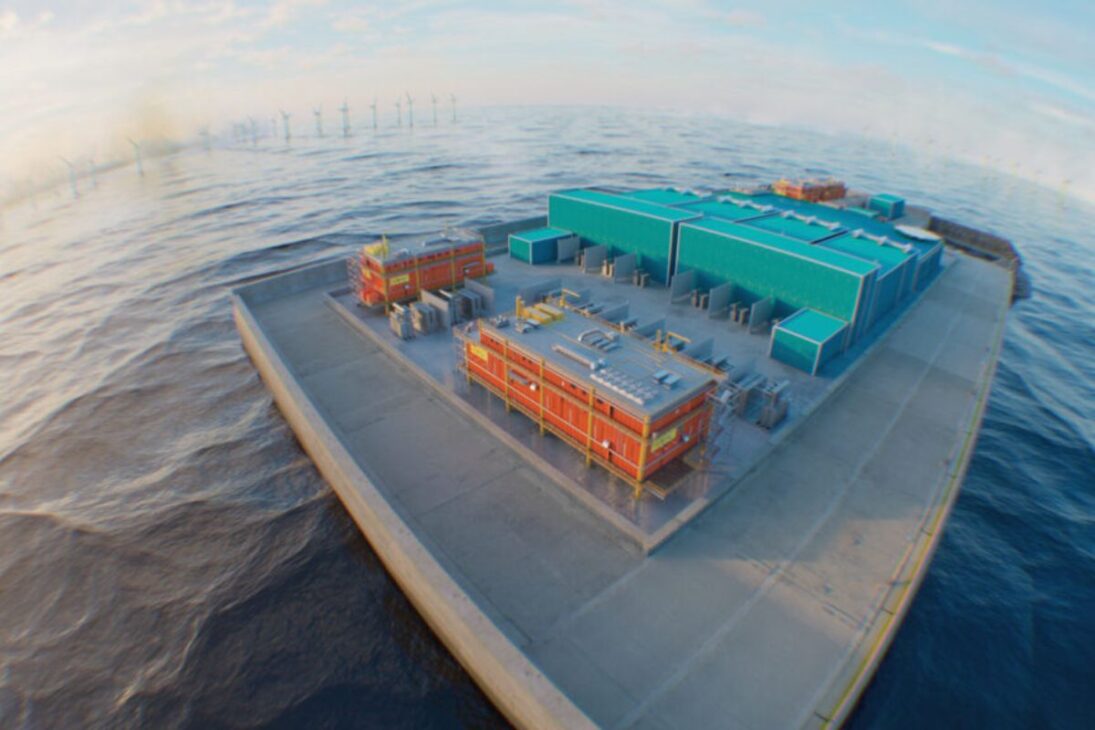 ilha artificial bilionária no Mar do Norte usa energia eólica offshore para redistribuir eletricidade entre países europeus.