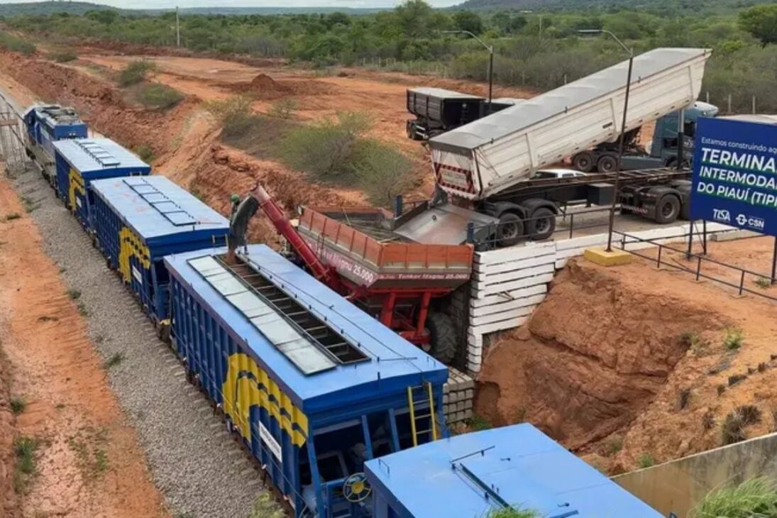 Construção da Ferrovia Transnordestina acelera obras, reforça a ferrovia e promete mudar a logística do Nordeste.