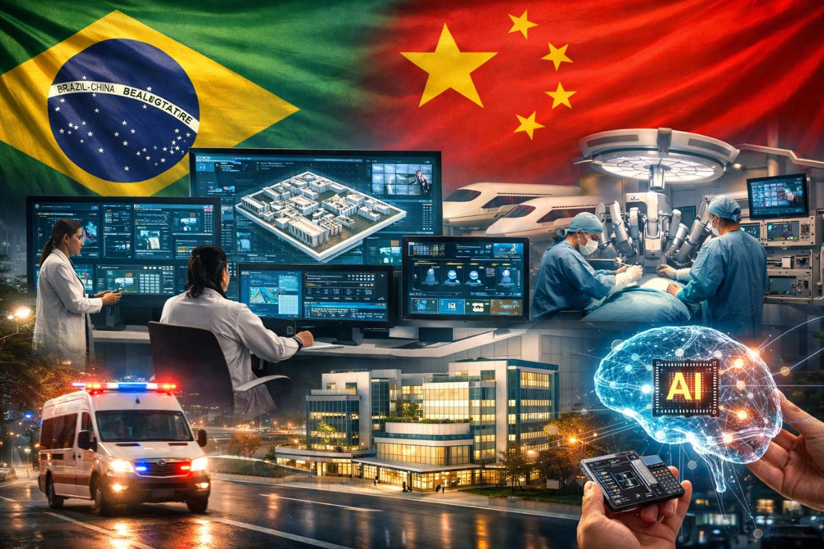 Brasil fecha acordos com China para modernizar o SUS com hospitais inteligentes, transferência de tecnologia e investimento bilionário,