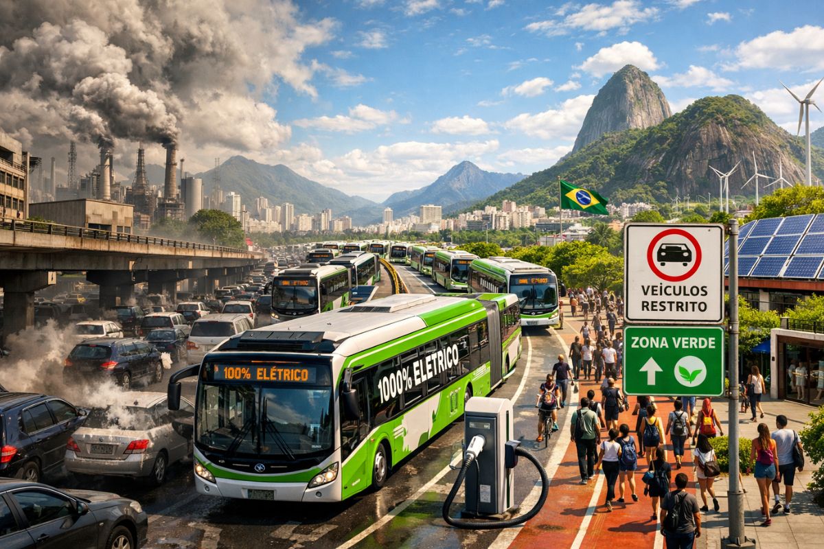 Na cidade que enfrentou poluição, a qualidade do ar melhora com ônibus elétricos, energia solar e educação ambiental, sob alertas e restrições.