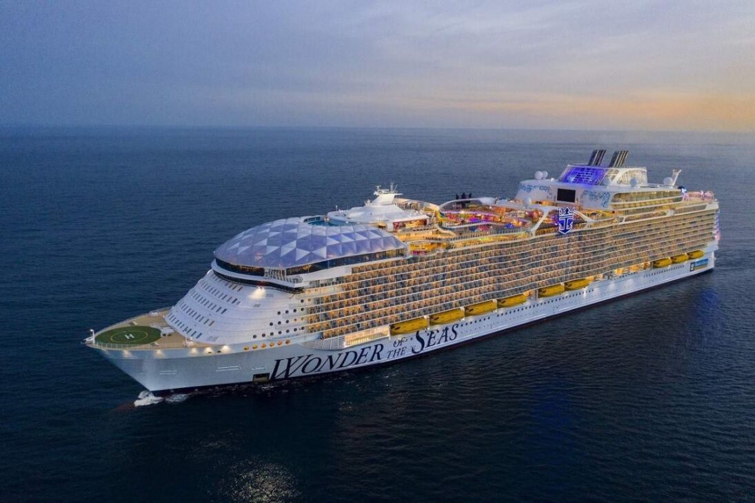 Wonder of the Seas redefine navio de cruzeiro como cidade flutuante para passageiros e mostra a força da indústria naval.