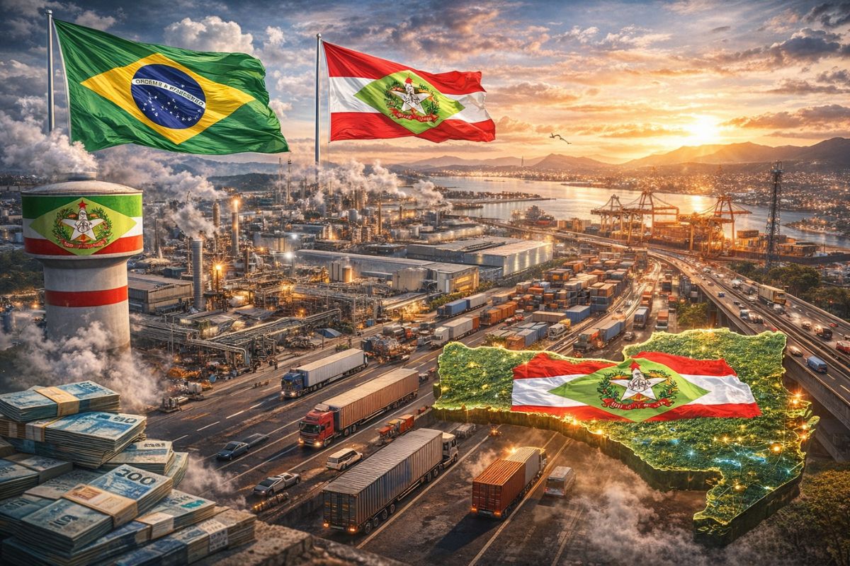 Santa Catarina tem 64 mil empresas e quase 1 milhão de empregos na indústria. A industrialização catarinense cresceu 5,3% enquanto o país estagnou.