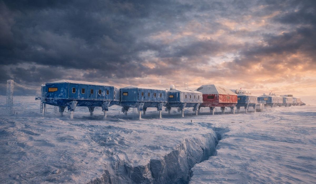 Base Halley VI: conheça a estação científica móvel na Antártida que usa esquis gigantes para escapar de rachaduras no gelo.