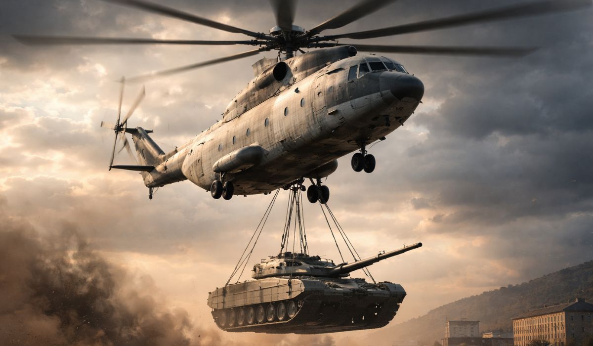 Conheça o Mil Mi-26, o maior helicóptero do mundo, capaz de levar 20 toneladas e operar em missões extremas por décadas.