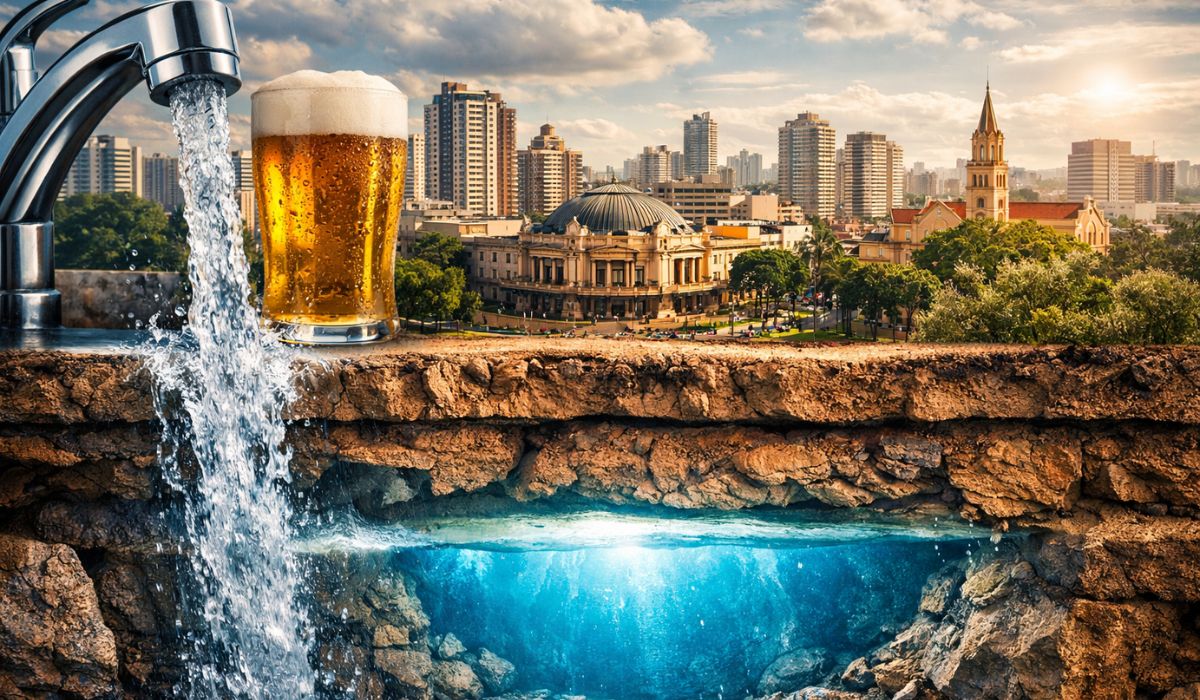 Ribeirão Preto tem água de 230 mil anos, lidera a qualidade de vida entre grandes cidades e reúne inovação, natureza e tradição. (Imagem: Ilustração)