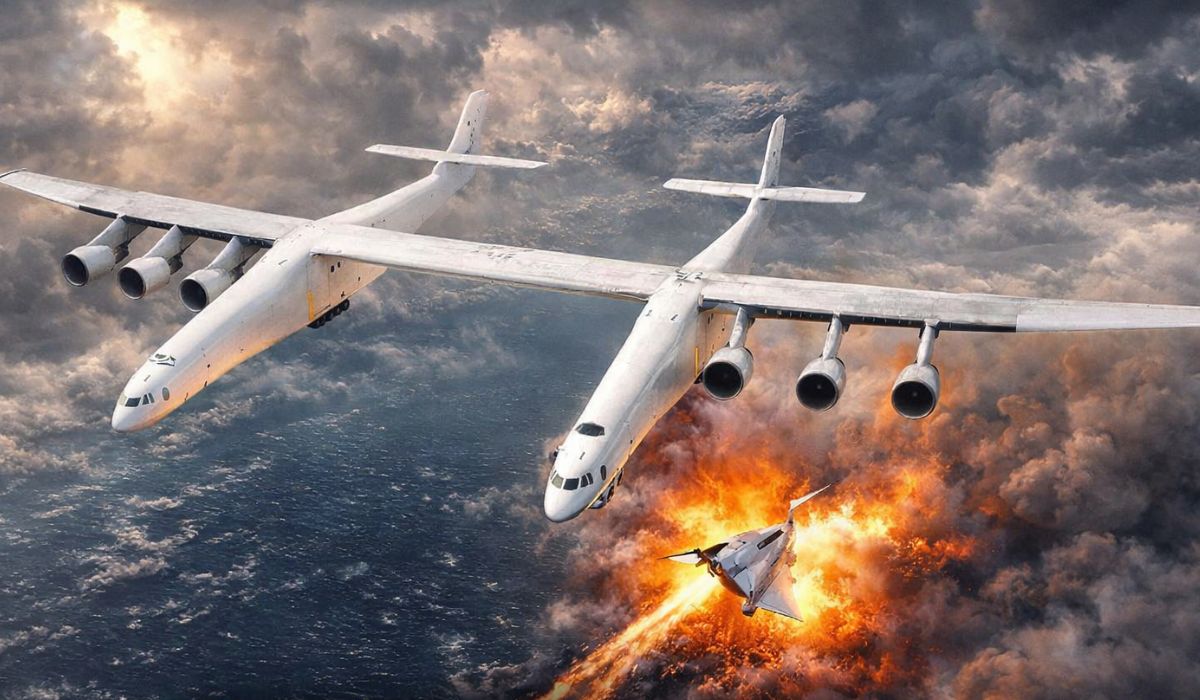 Stratolaunch Roc, o maior avião do mundo, avança em testes hipersônicos com Talon-A e ganha papel estratégico nos EUA. (Imagem: Ilustrativa)