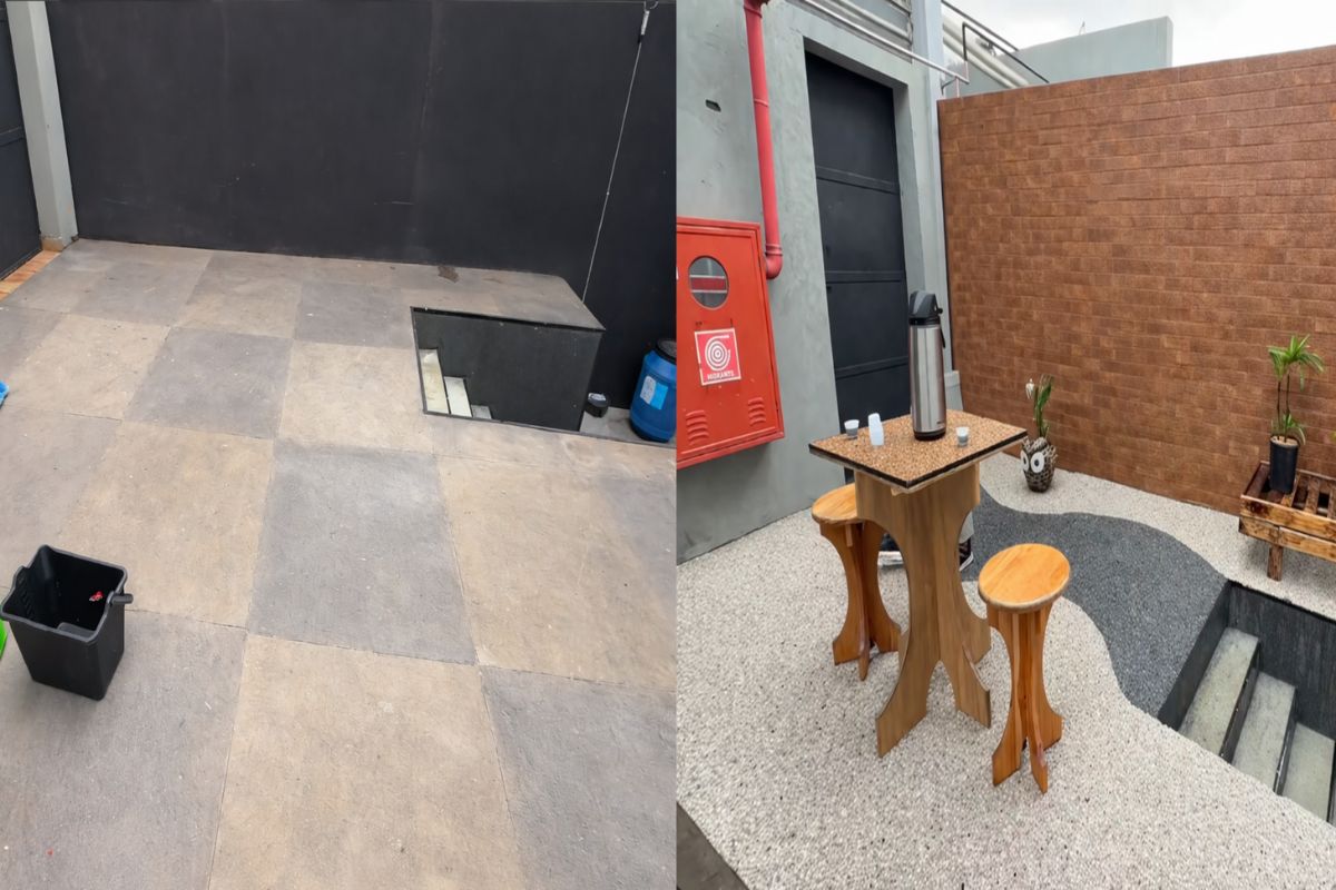 Em apenas três horas, piso de pedras naturais transforma entrada da casa com efeito orgânico, drenagem imediata, acabamento antiderrapante e sofisticado que não empoça água (7)
