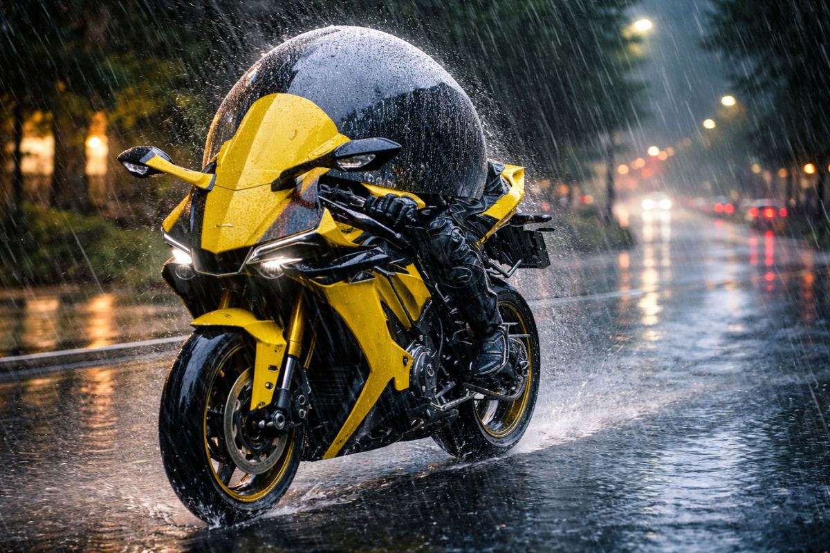 Ex-engenheiro de satélites gasta US$ 7.490, falha três vezes, monta uma fábrica na garagem e transforma moto comum em máquina fechada contra chuva, com canopy próprio