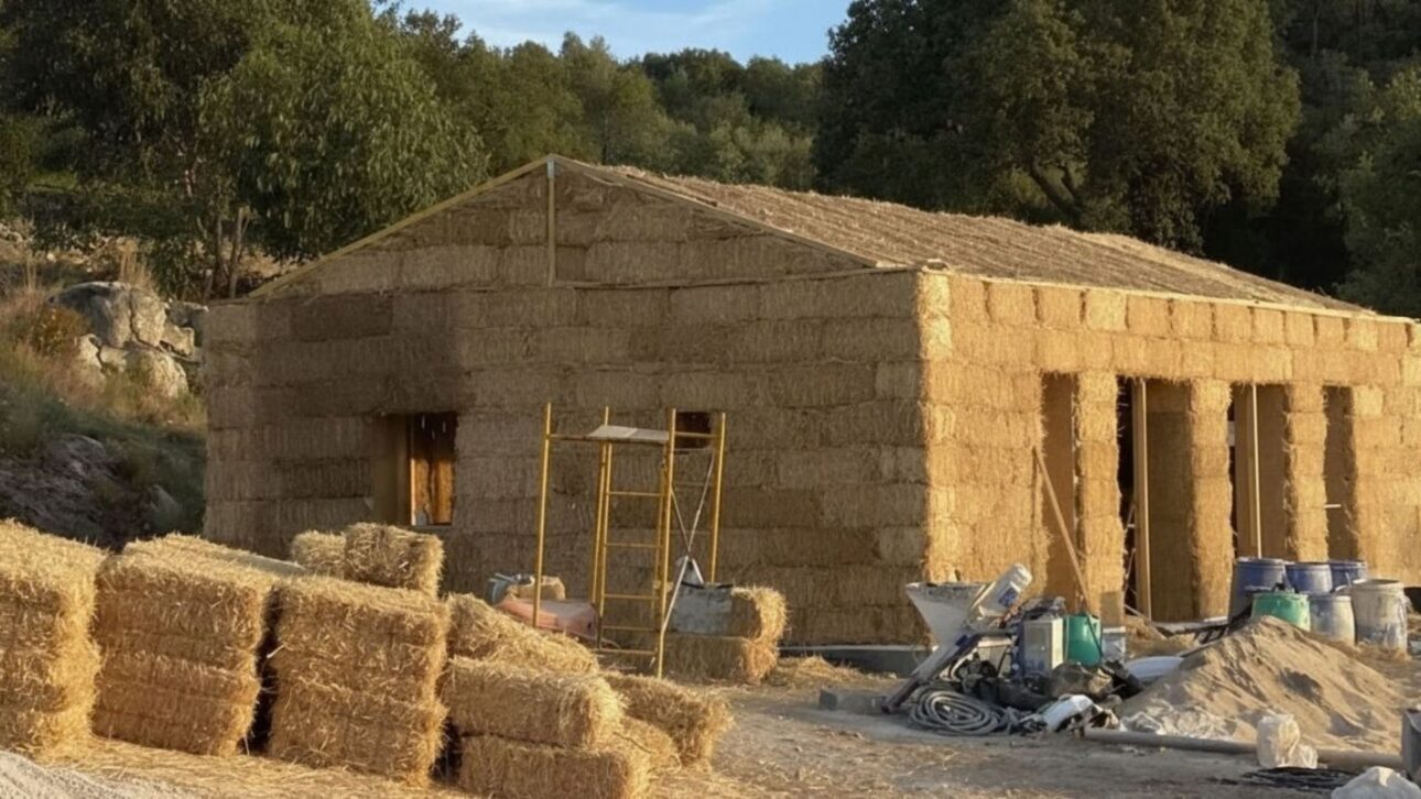 Casas feitas com fardos de palha ganham destaque por isolamento térmico, redução de ruído e uso de resíduo agrícola em construção eficiente.