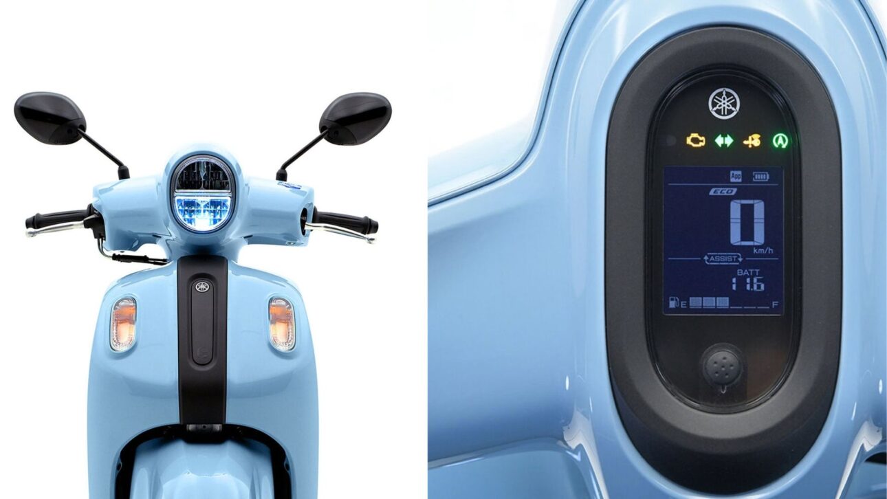 Yamaha Fazzio 2026 estreia no Japão com motor 124 cc, consumo de 56,4 km/l, smart key, Y-Connect e peso de apenas 97 kg em scooter retrô. (Imagem: divulgação)