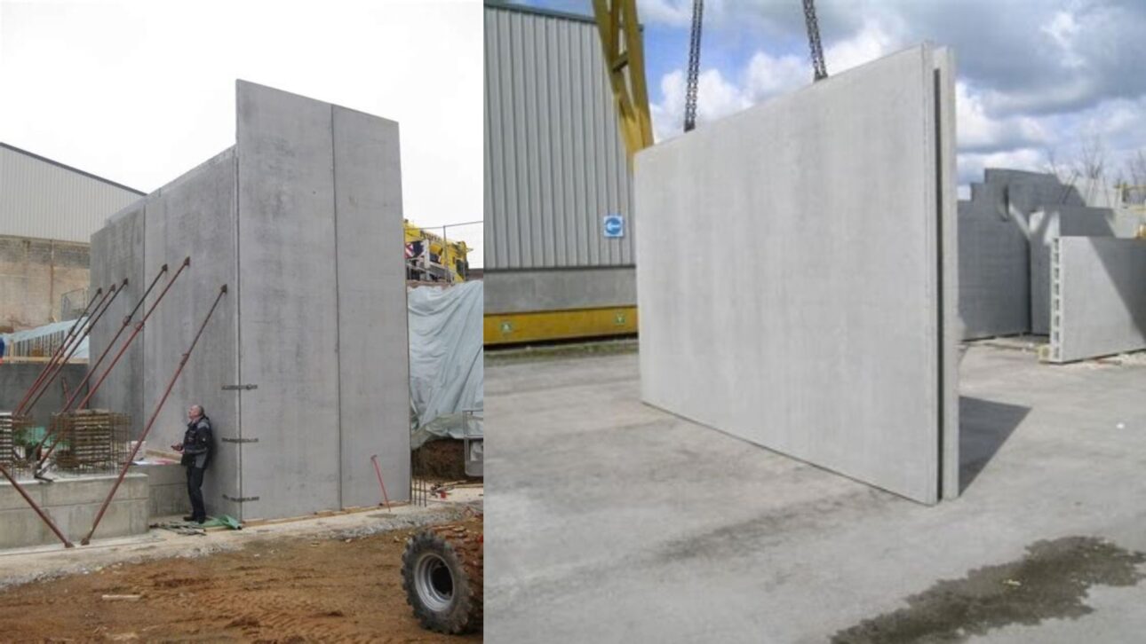 Sistema double wall leva paredes de concreto pré-fabricadas ao canteiro e transforma a construção de casas em montagem industrial.