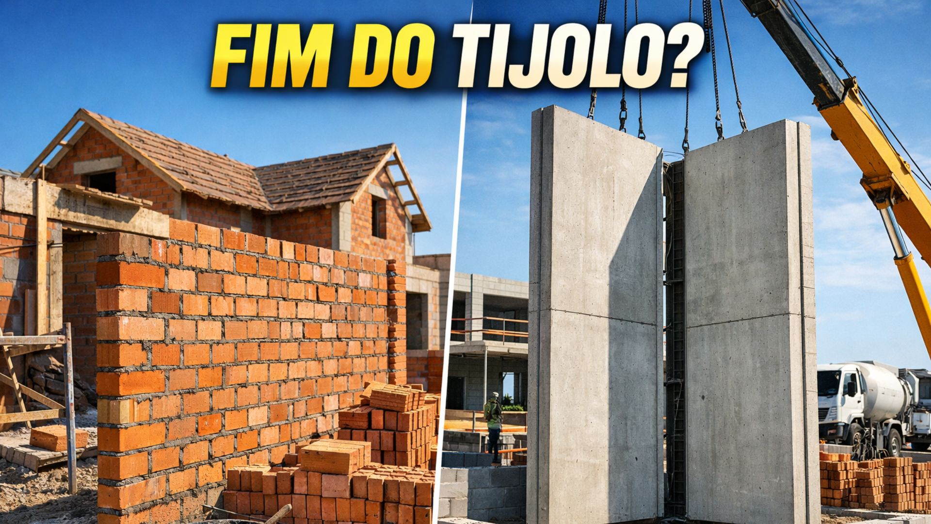 Sistema double wall leva paredes de concreto pré-fabricadas ao canteiro e transforma a construção de casas em montagem industrial.