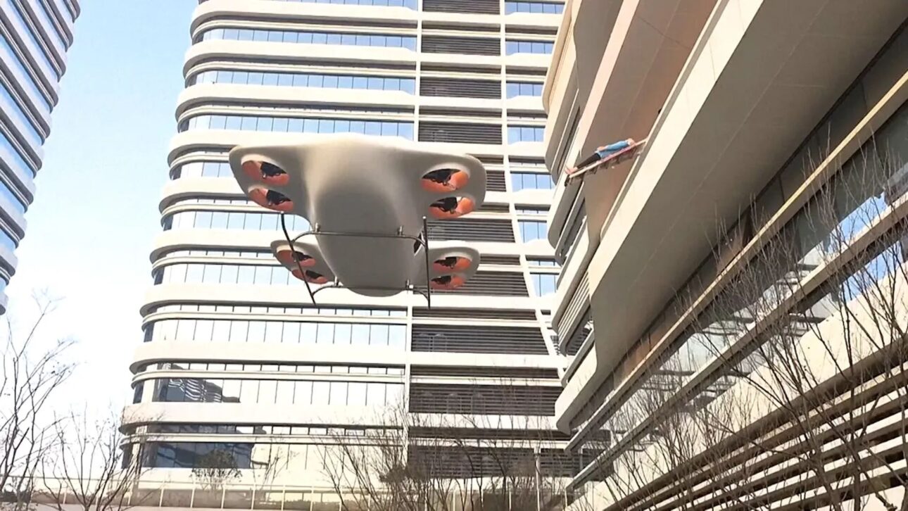 eVTOL em formato de disco voador avança na China com mais de 140 testes e proposta de revolucionar a mobilidade aérea urbana.