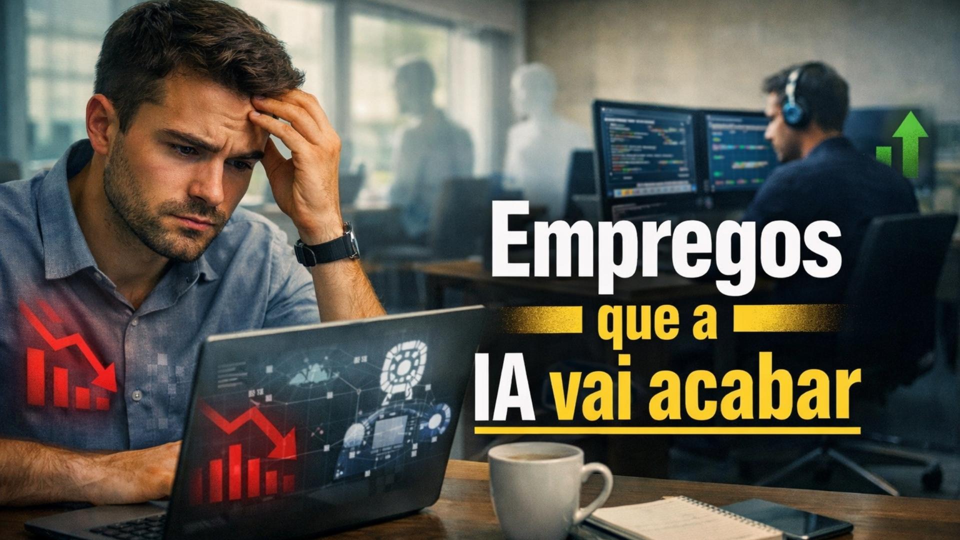 IA muda o mercado de trabalho no Brasil: milhões em risco, salários caem em funções técnicas e especialistas chegam a R$27 mil.