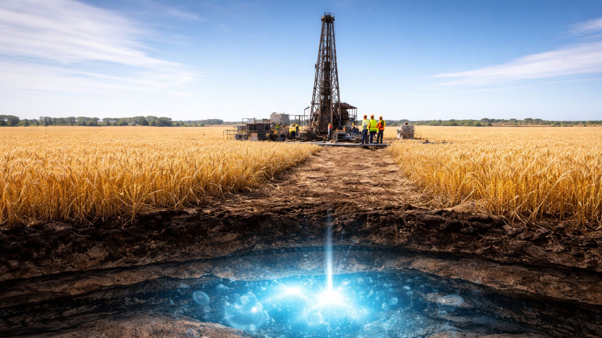 Hidrogênio branco sob campos na Austrália intriga cientistas após sinais no subsolo e testes que apontam potencial de energia limpa ainda em estudo.