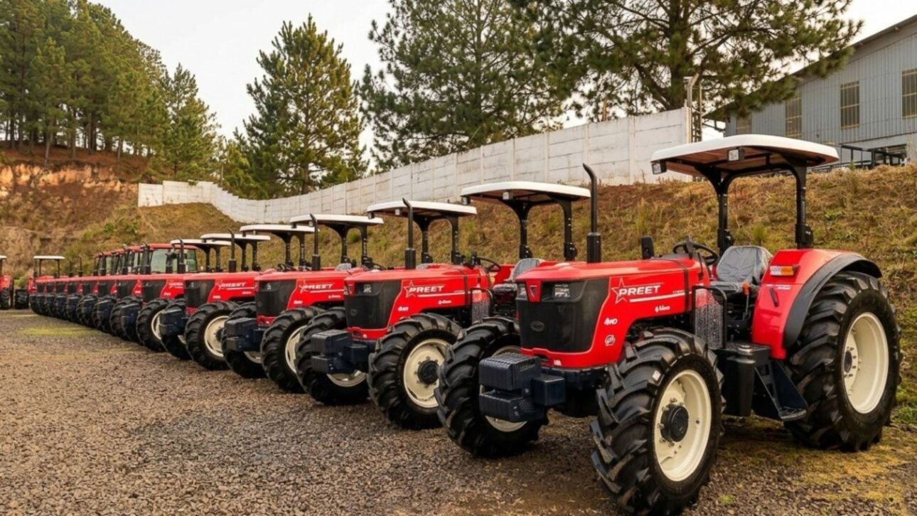 Preet investe em fábrica de tratores no Paraná, com produção prevista até 2027 e foco em modelos nacionais de até 100 cv. (Imagem: reprodução)