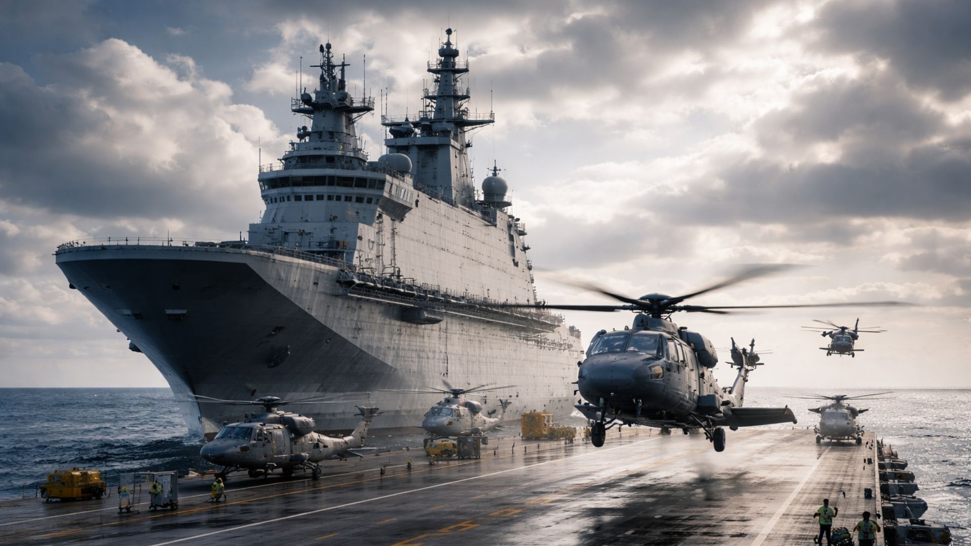 Classe Canberra transforma a capacidade naval da Austrália com navios anfíbios que operam helicópteros, tropas e missões humanitárias.