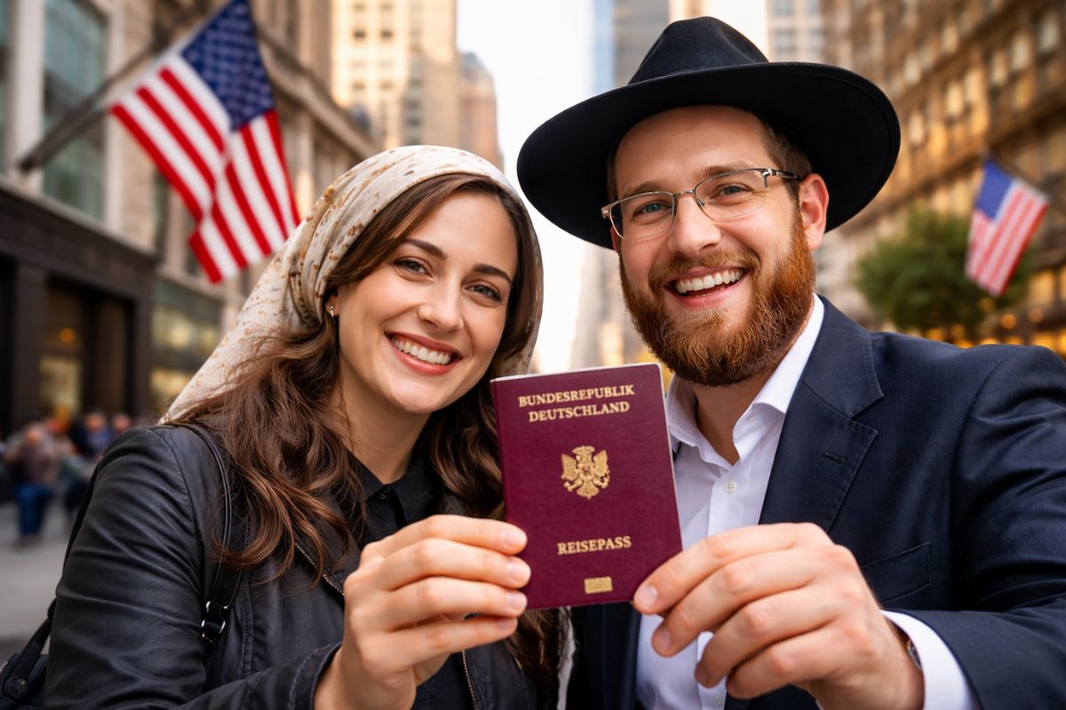 judeus nos Estados Unidos buscam cidadania alemã e passaporte alemão após o Holocausto por instabilidade política. Entenda o movimento.