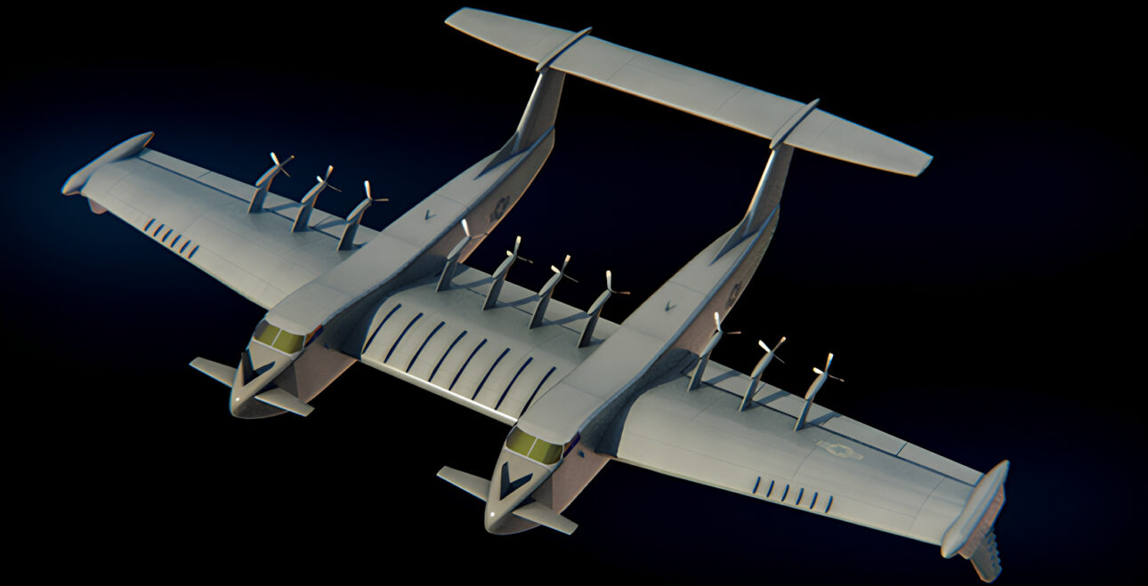 Com cerca de 90 toneladas de carga útil, alcance estimado de 12.000 km e asas gigantes projetadas para voar a poucos metros do oceano usando efeito solo, o Liberty Lifter da DARPA buscava recriar nos Estados Unidos um ecranoplano militar capaz de transportar equipamentos pesados entre continentes antes de o ambicioso projeto ser encerrado após os testes conceituais