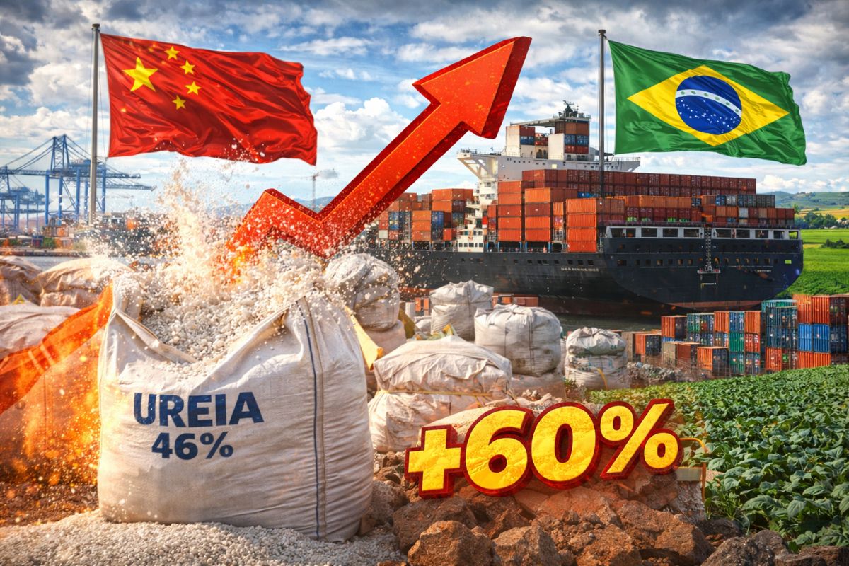 Alta dos fertilizantes com a guerra no Oriente Médio pressiona o agronegócio. Ureia subiu 60% e a próxima safra está ameaçada. Entenda o cenário.
