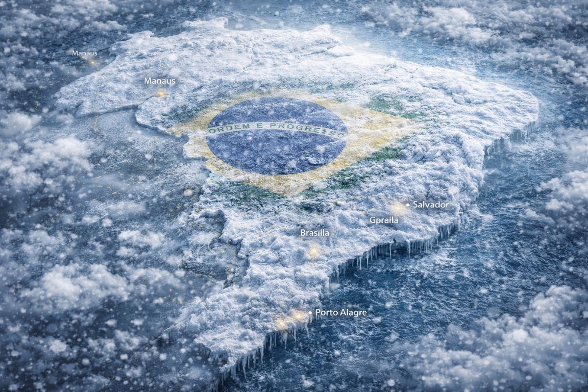 frio intenso chega com frente fria na segunda quinzena de abril; Sul e São Paulo sentem a queda. Veja quando o outono vira.