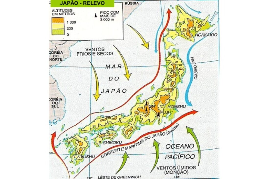 Japão concentrou Tóquio e Osaka no lado do Pacífico, enquanto a costa oeste voltada ao Mar do Japão ficou mais rural por causa de montanhas, neve extrema e decisões históricas.
